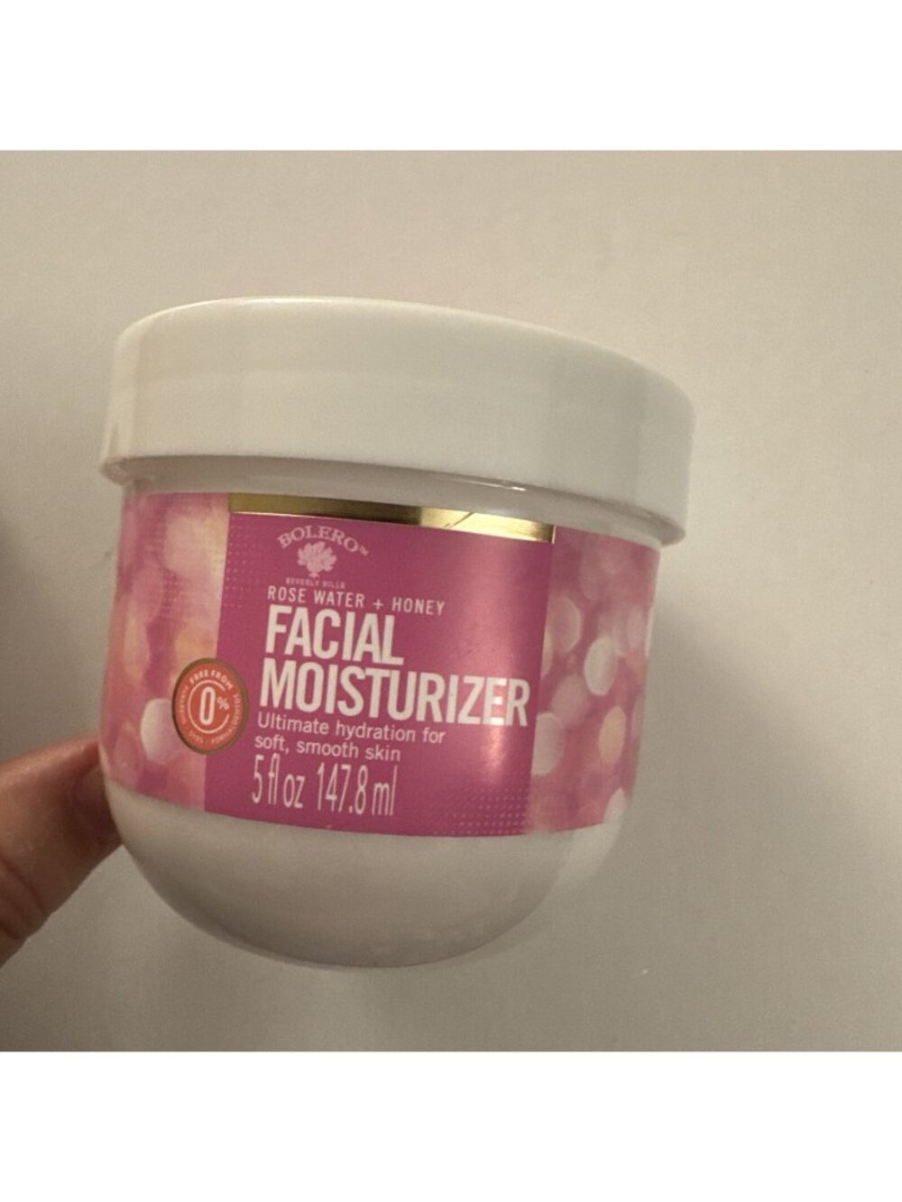 Bolero Rose water + Honey Facial Moisturizer hydration soft skin New OC28